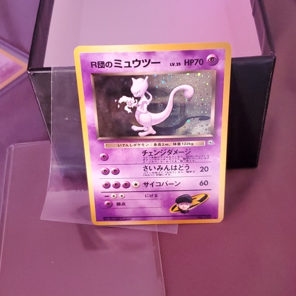 3 cards Japanese mewto dark gengar & mew promo